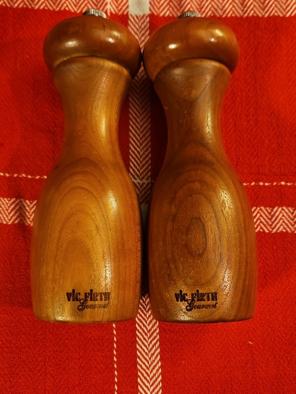 Vintage Gourmet Hardwood Salt & Pepper Mills -7.5"